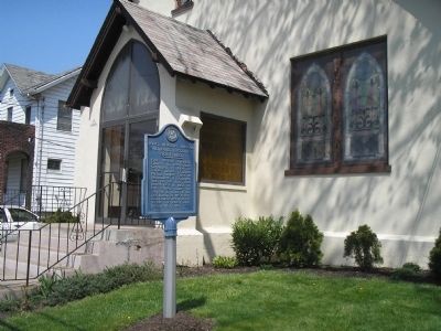 Church Marker on Atlantic Street. Click for full size. Church Marker on Atlantic Street image. Click for full size.