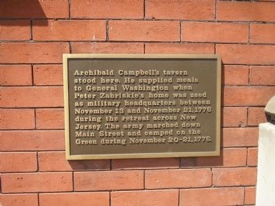 Archibald Campbell’s Tavern Marker. Click for full size. Archibald Campbell’s Tavern Marker image. Click for full size.