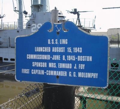 U.S.S. Ling Marker. Click for full size. U.S.S. Ling Marker image. Click for full size.