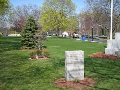 Marker at New Milford Borough Hall. Click for full size. Marker at New Milford Borough Hall image. Click for full size.