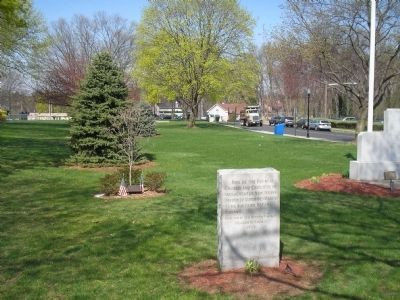 Marker at New Milford Borough Hall image. Click for full size.