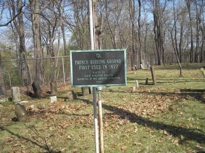 French Burying Ground Marker. Click for full size. French Burying Ground Marker image. Click for full size.