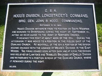 Hood's Division Tablet. Click for full size. Hood's Division Tablet image. Click for full size.