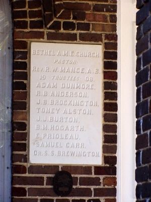Bethel A.M.E. Church, Pastor: Rev. R.W. Mance, A.B.. Click for full size. Bethel A.M.E. Church, Pastor: Rev. R.W. Mance, A.B. image. Click for full size.