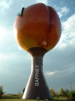 Travellers know Gaffney from the Peachoid Peach water tower located along Interstate 85. image. Click for full size.