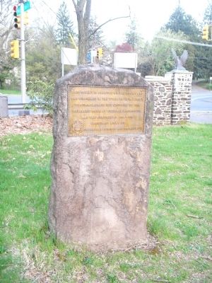 Marker in Washington Crossing State Park. Click for full size. Marker in Washington Crossing State Park image. Click for full size.