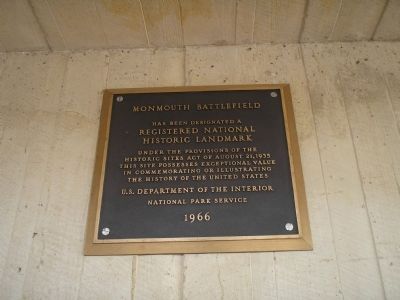 Monmouth Battlefield Marker image. Click for full size.