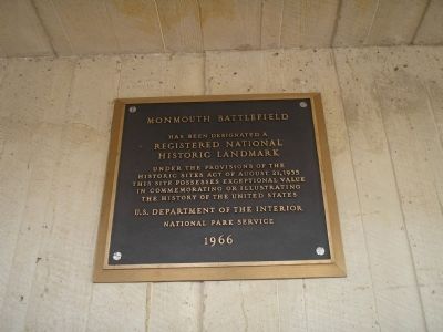 Monmouth Battlefield Marker image. Click for full size.