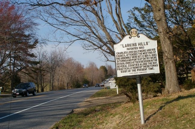 Wide angle shot of the marker, looking north image. Click for full size.