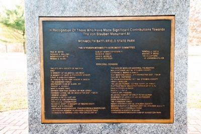 Credit plaque for the statue (rear of statue) image. Click for full size.