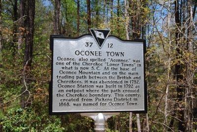 Oconee Town Marker image. Click for full size.
