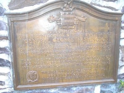 Bicentennial of General George Washington's Birthday Marker image. Click for full size.