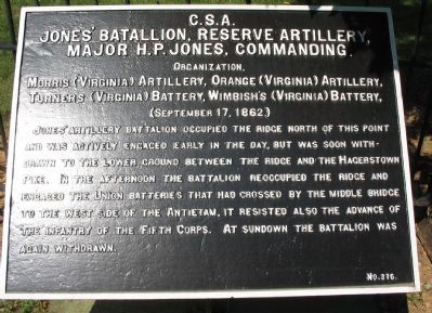 Jones' Battalion Tablet. Click for full size. Jones' Battalion Tablet image. Click for full size.