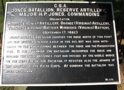 Jones' Battalion Tablet image. Click for full size.