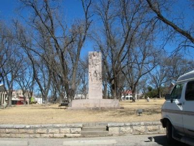 David Crockett sculpture. Click for full size. David Crockett sculpture image. Click for full size.