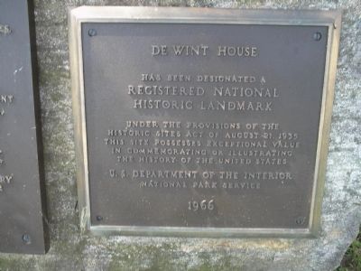 De Wint House Marker image. Click for more information.