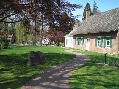 Marker with De Wint House in background. Click for full size. Marker with De Wint House in background image. Click for full size.