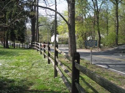 Marker on Oak Tree Road. Click for full size. Marker on Oak Tree Road image. Click for full size.