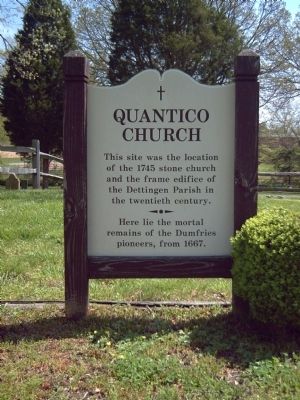 Quantico Church Marker image. Click for full size.