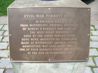 Civil War Parrott Rifle - Watervliet, NY image. Click for full size.