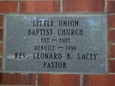 Cornerstone, behind and to the right of the marker. image. Click for full size.
