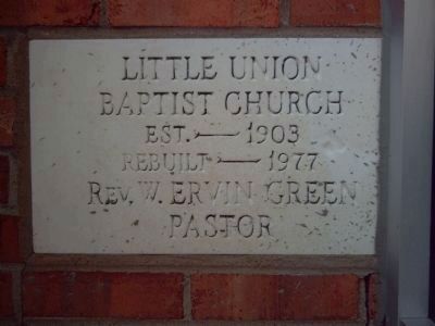 Cornerstone, behind and to the left of the marker. image. Click for full size.