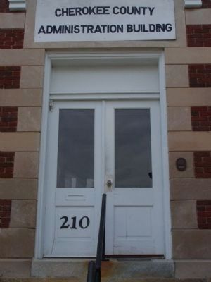 National Register of Historic Places Plaque on the right of door image. Click for full size.
