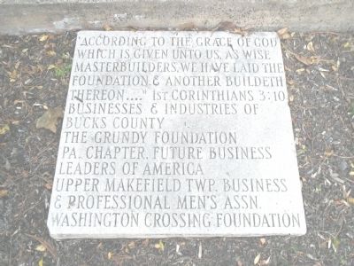 Credit Marker (Rear of Monument) image. Click for full size.
