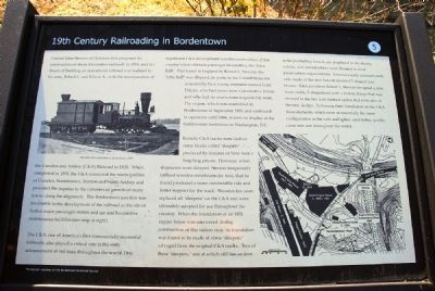 19th Century Railroading in Bordentown Marker. Click for full size. 19th Century Railroading in Bordentown Marker image. Click for full size.