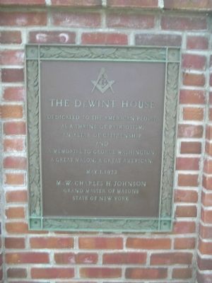 The De Wint House Marker. Click for full size. The De Wint House Marker image. Click for full size.
