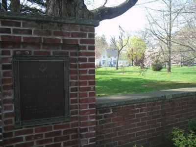 Marker with De Wint House in Background. Click for full size. Marker with De Wint House in Background image. Click for full size.