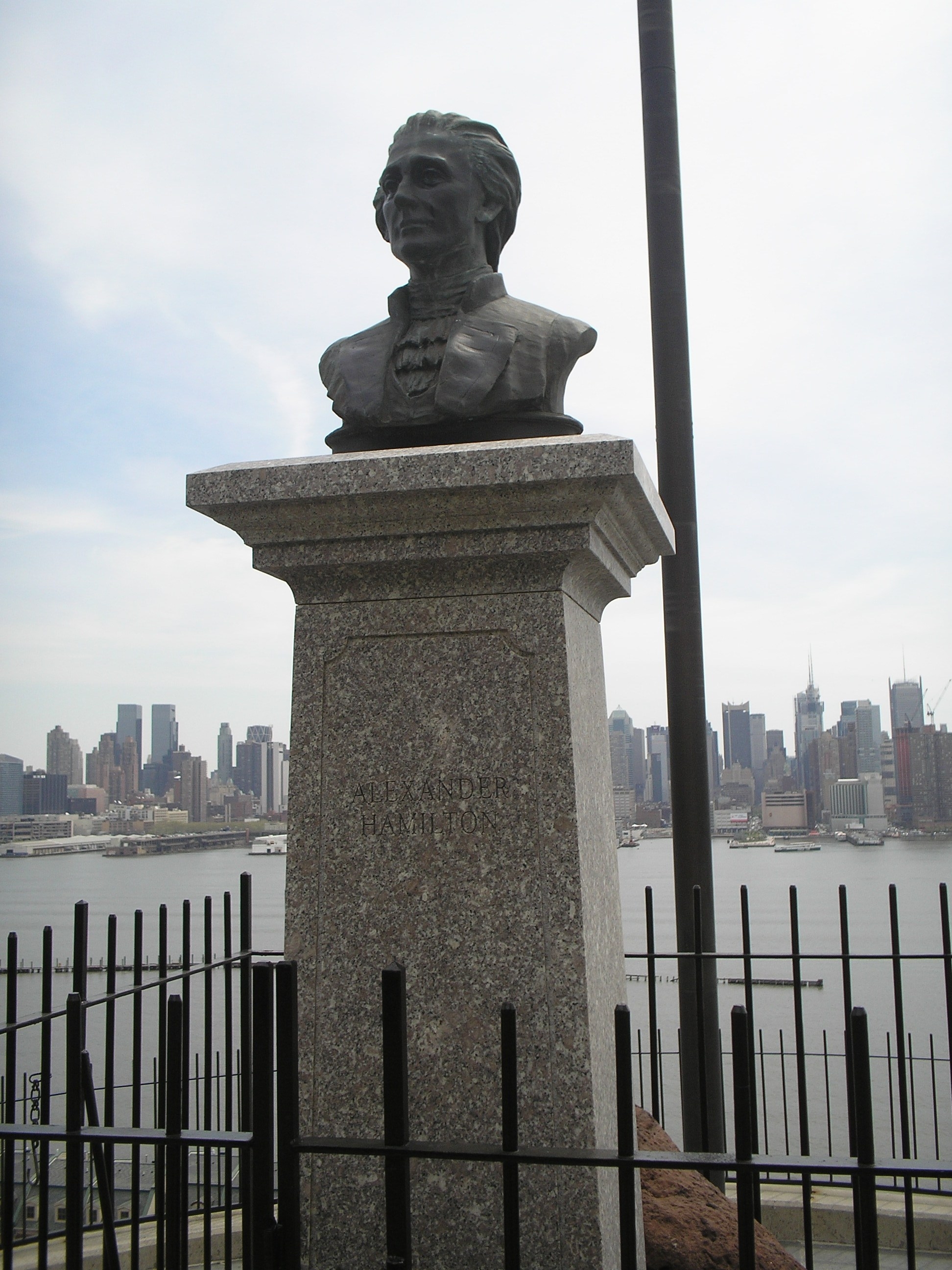 Photograph at the Alexander Hamilton Memorial