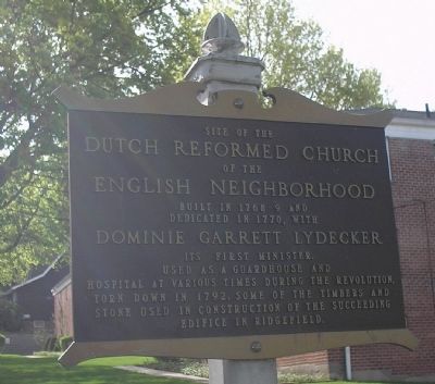 Dutch Reformed Church of the English Neighborhood Marker. Click for full size. Dutch Reformed Church of the English Neighborhood Marker image. Click for full size.