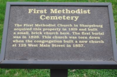 First Methodist Cemetery Marker image. Click for full size.