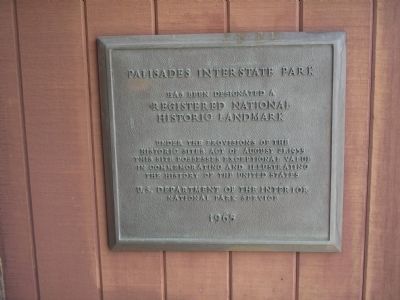 Palisades Interstate Park Marker. Click for full size. Palisades Interstate Park Marker image. Click for full size.