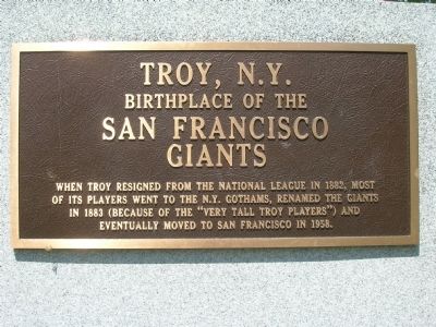 San Francisco Giants - Troy, NY image. Click for full size.