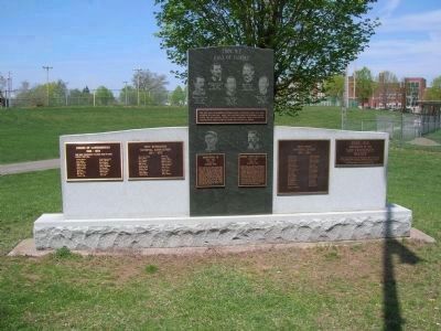 Troy's Baseball Heritage Monument image. Click for full size.