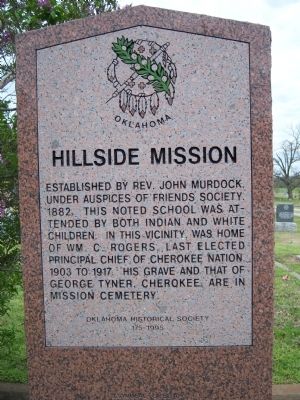 Hillside Mission Historical Marker image. Click for full size.