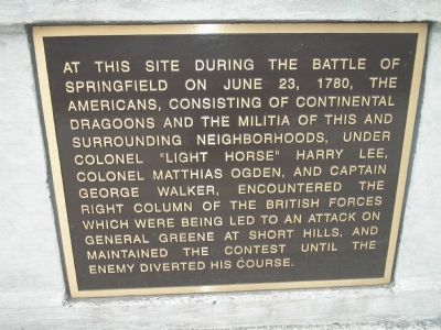Battle of Springfield Marker image. Click for full size.