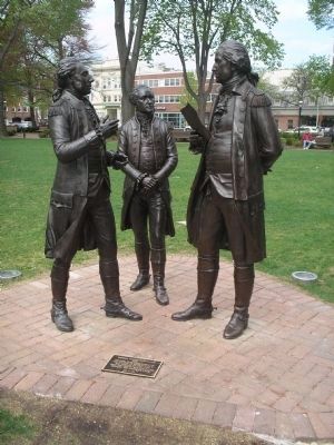 Washington, Hamilton and Lafayette image. Click for full size.