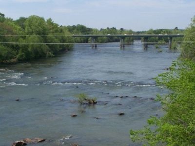Congaree River, mentioned on Marker. Click for full size. Congaree River, mentioned on Marker image. Click for full size.