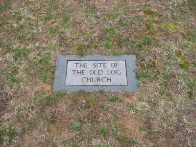 The Site of the Old Log Church image. Click for full size.