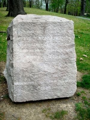 Fort Nonsense Marker. Click for full size. Fort Nonsense Marker image. Click for full size.