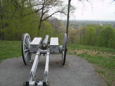 Cannon at Fort Nonsense Overlooks Morristown image. Click for full size.