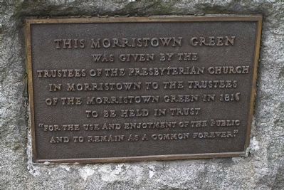 Morristown Green Marker image. Click for full size.