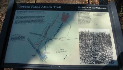 Gordon Flank Attack Trail Marker image. Click for full size.