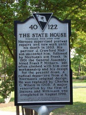 The State House Marker, side 2. Click for full size. The State House Marker, side 2 image. Click for full size.