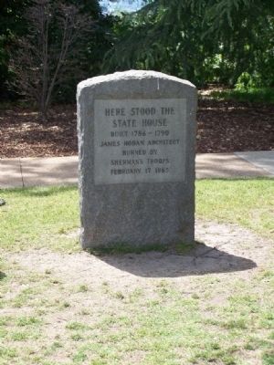 Old State House Marker on Northwest grounds. Click for full size. Old State House Marker on Northwest grounds image. Click for full size.