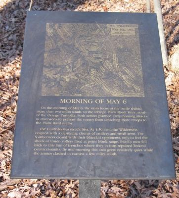 Morning of May 6 Marker. Click for full size. Morning of May 6 Marker image. Click for full size.