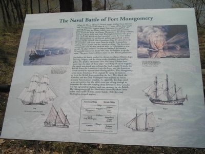 The Naval Battle of Fort Montgomery Marker image. Click for full size.